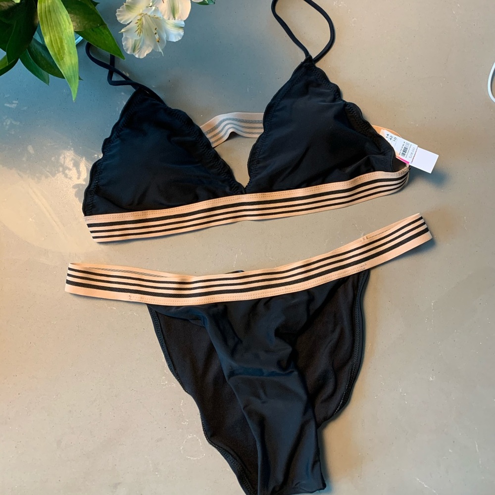 NWT Topshop Black Bikini Top + Bottom